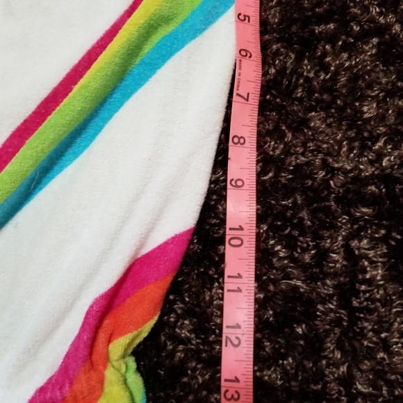 OP Terry Cloth Strapless Halter Tank Top Vtg Rainbow Sm - Picture 2 of 10